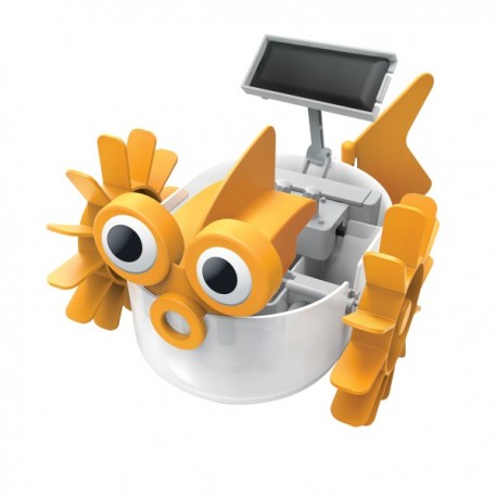 Experimento de juguete :  Robot acuático solar