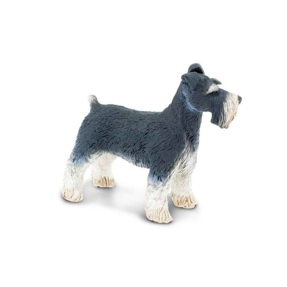 Figura Animales Perro Schnauzer Pintado a Mano