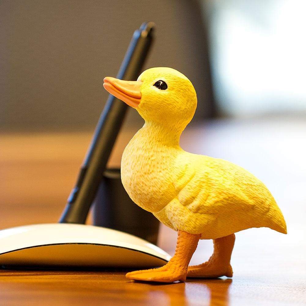 Figura Animales Pato Pintado a Mano