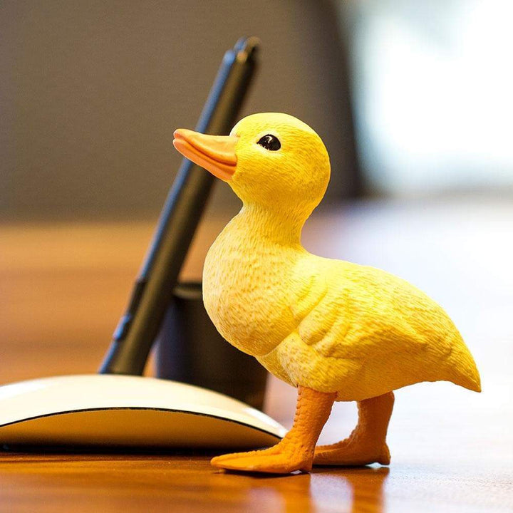 Figura Animales Pato Pintado a Mano