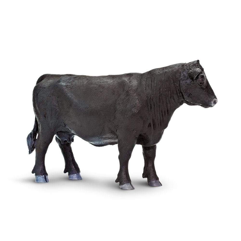 Figura Animales Vaca Angus Pintado a Mano
