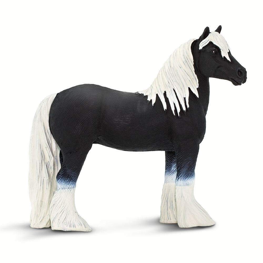 Figura Animales Caballo Semental Gypsi Pintado a Mano