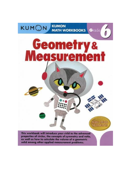Libro Kumon Geometry And Measurement Grade 6 Para Niños