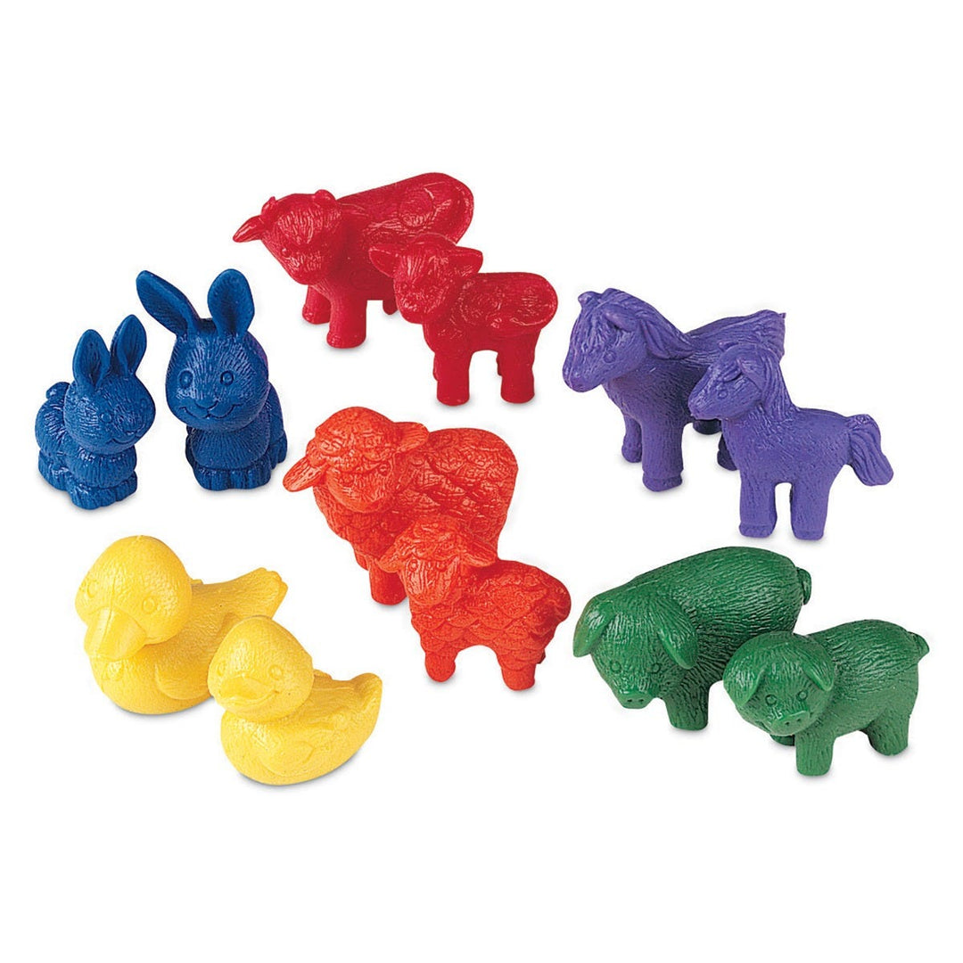 Juego Set De Animales De la Granja Para Contar Para Niños