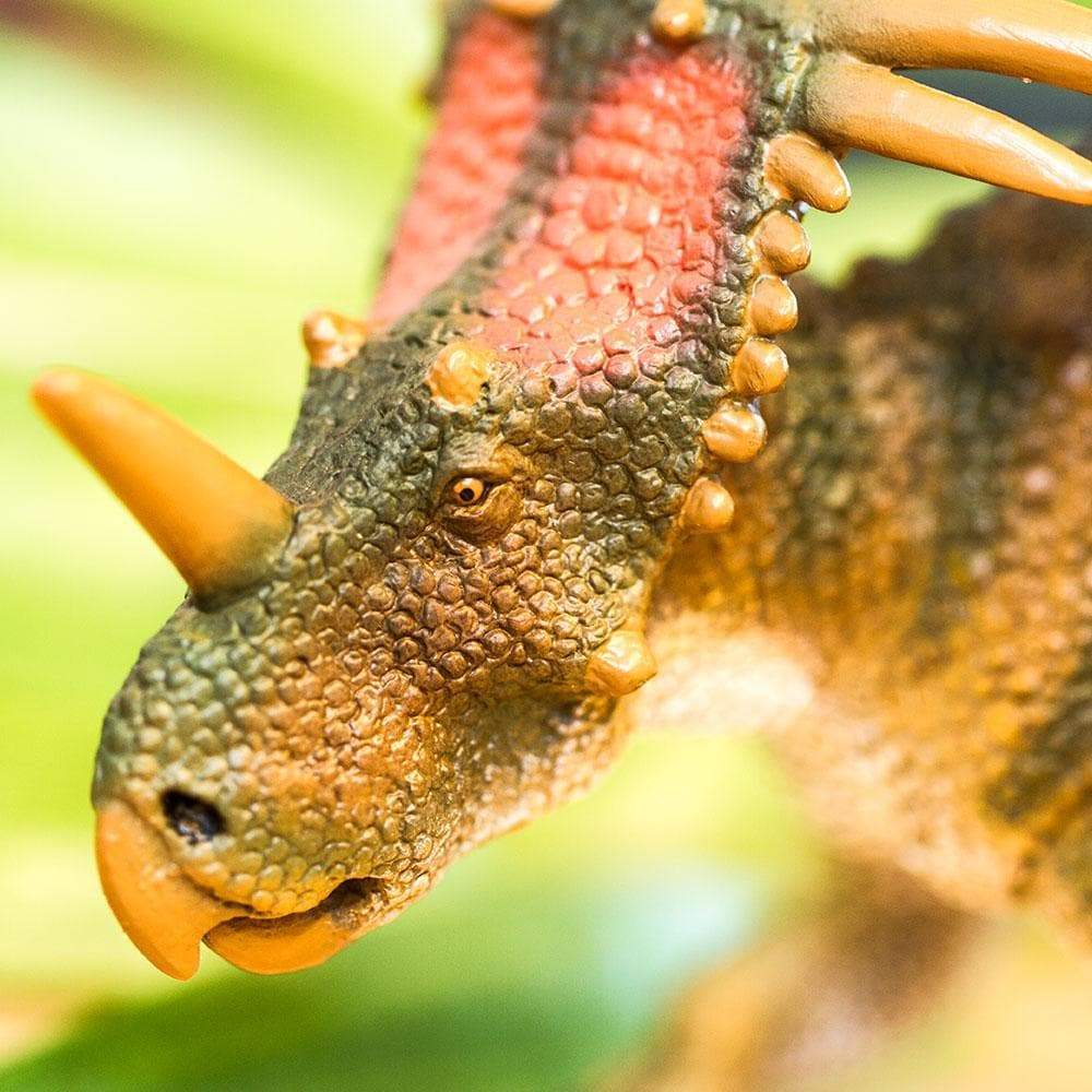 Figura Dinosaurio Styracosaurus Pintado a Mano