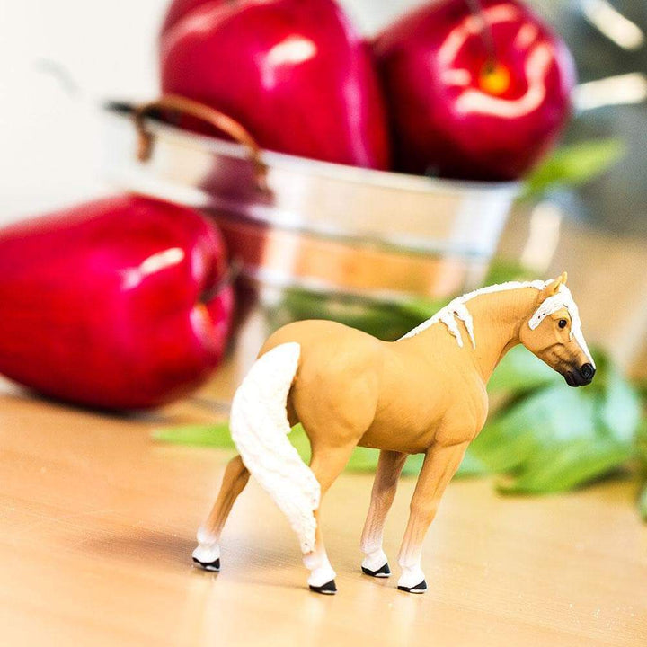 Figura Animales Caballo Palomino Pintado a Mano