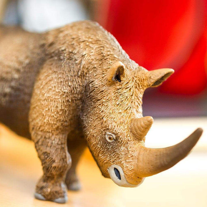 Figura Animales Rinoceronte Pintado a Mano