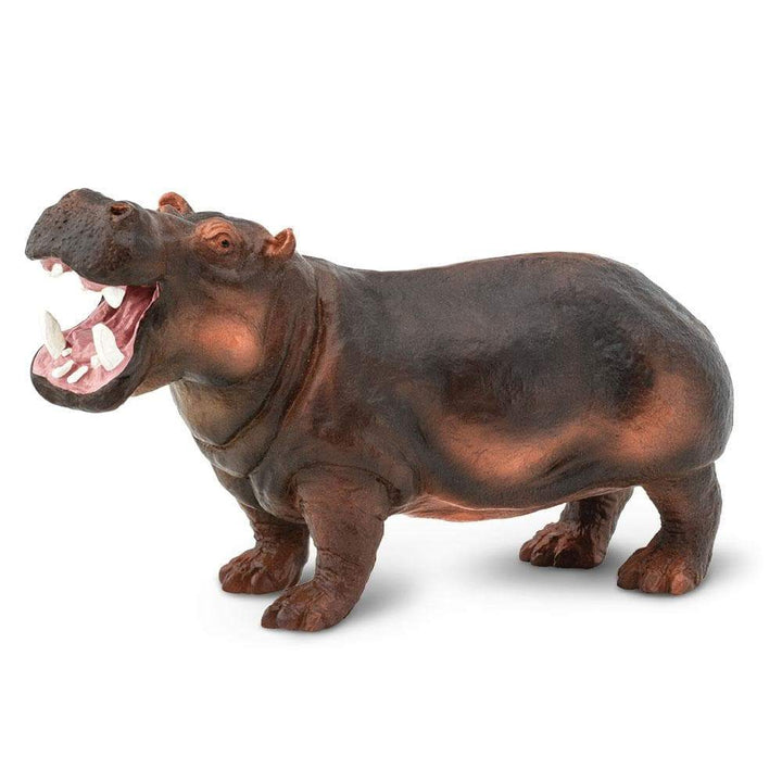 Figura Animales Hipopotamo Pintado a Mano