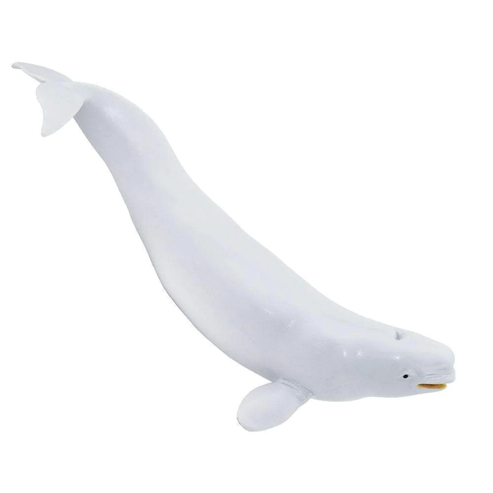 Figura Animales Ballena Beluga Pintado a Mano