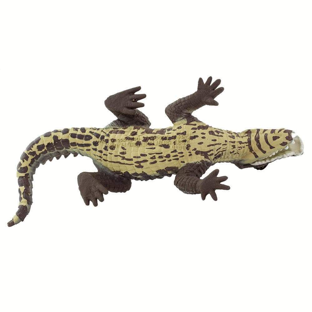 Figura Animales Caiman Pintado a Mano