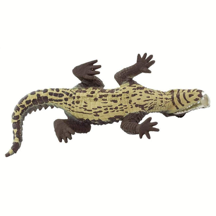 Figura Animales Caiman Pintado a Mano