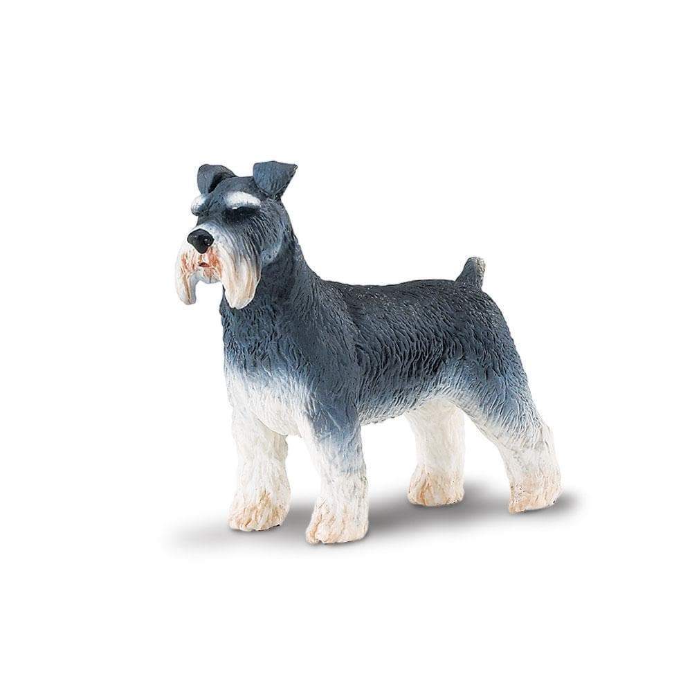 Figura Animales Perro Schnauzer Pintado a Mano