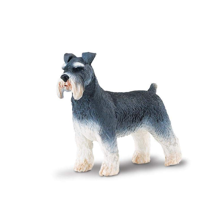 Figura Animales Perro Schnauzer Pintado a Mano