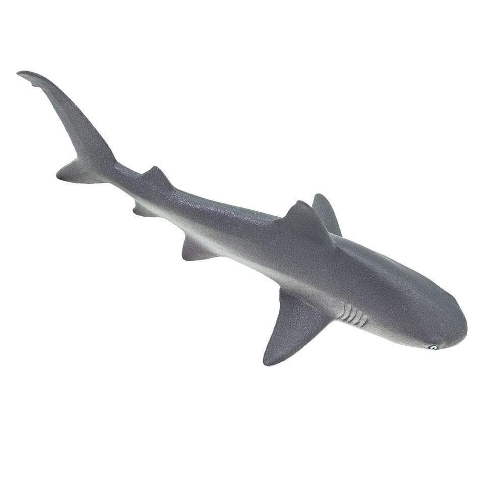 Figura Animales Tiburon Gris Pintado a Mano