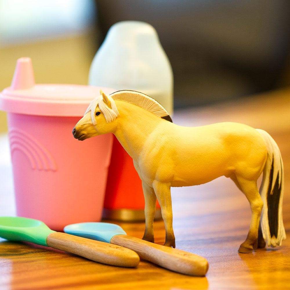 Figura Animales Caballo Fjord Pintado a Mano