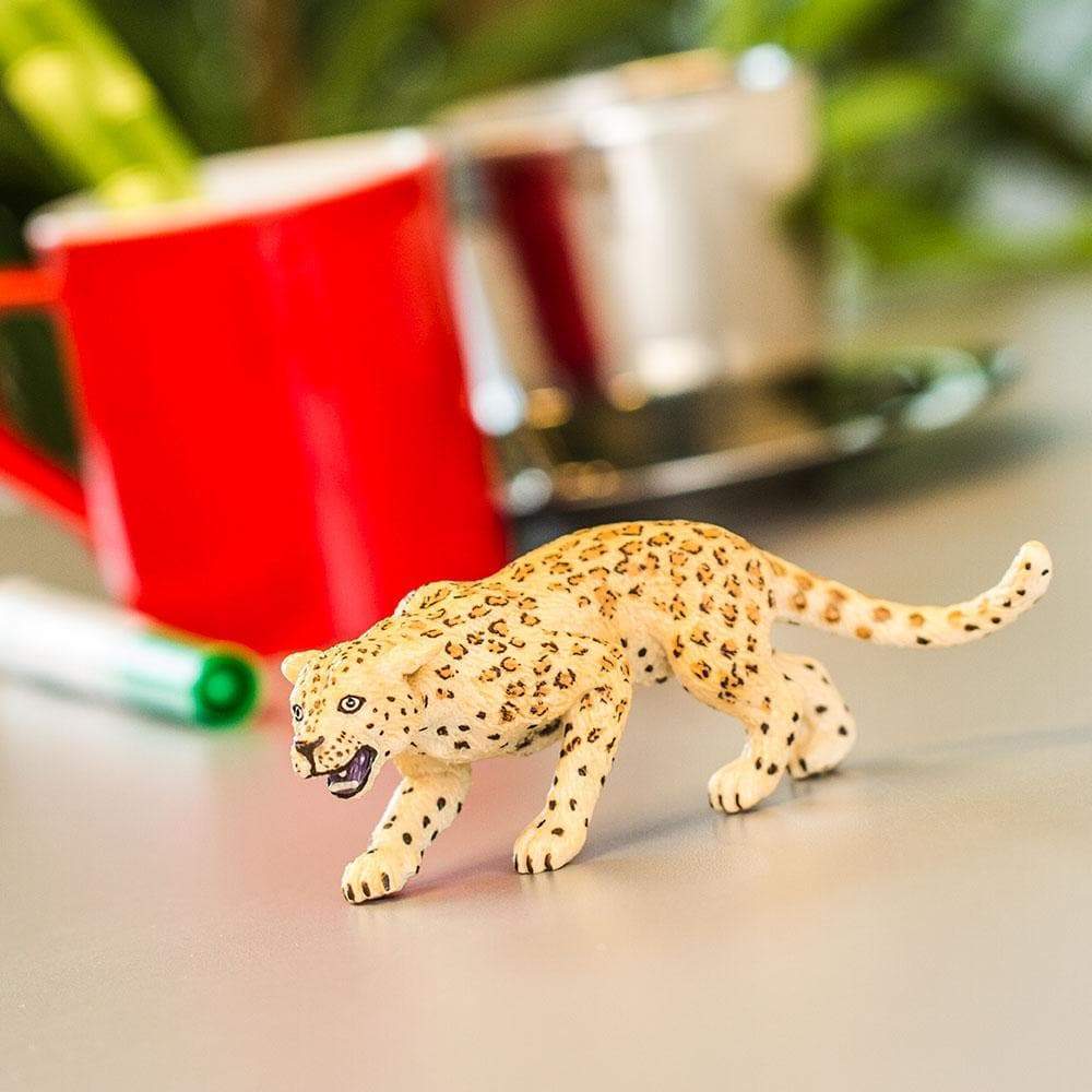 Figura Animales Leopardo Pintado a Mano