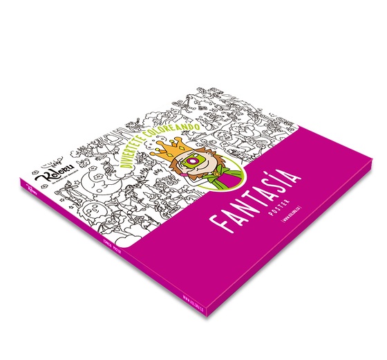 Póster para colorear Fantasía + stickers