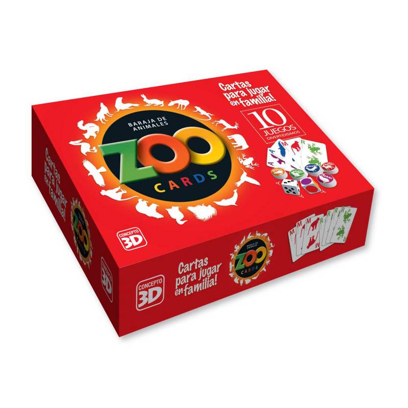Juego de Mesa Zoo Cards 10 juegos
