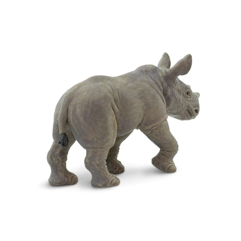 Figura Animales Rinoceronte Bebe Pintado a Mano