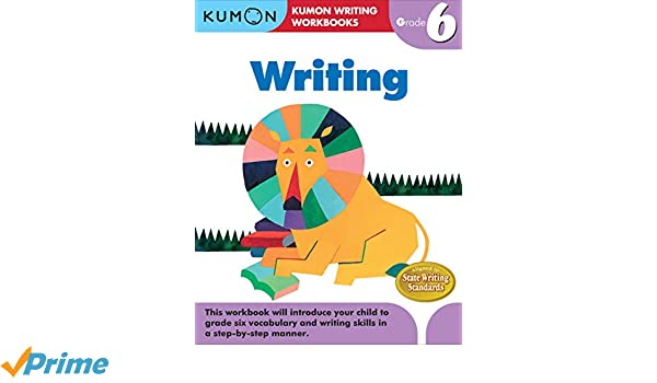 Libro Kumon Writing Grade 6 para niños niñas