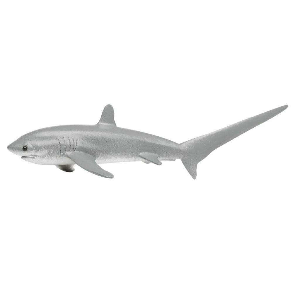 Figura Animales Tiburon Zorro Pintado a Mano