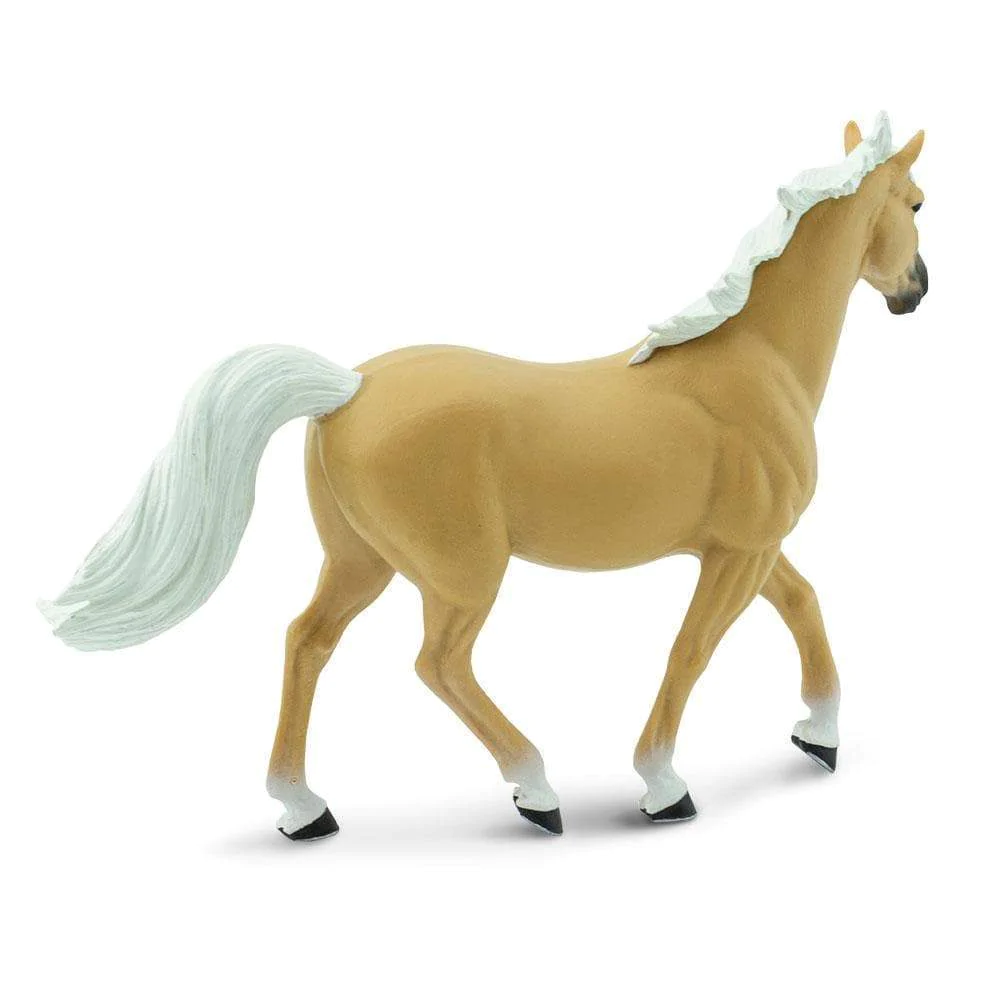 Figura Animales Semental Palomino Pintado a Mano
