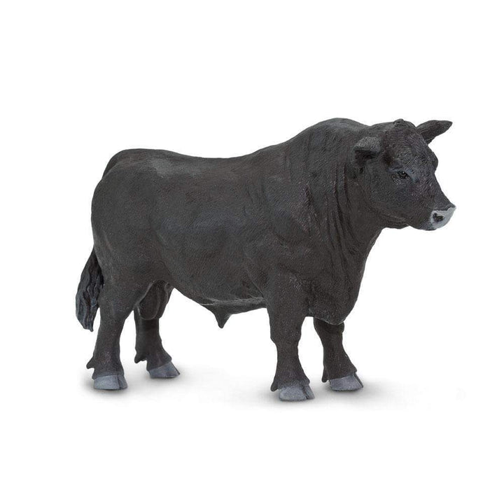 Figura Animales Toro Angus Pintado a Mano