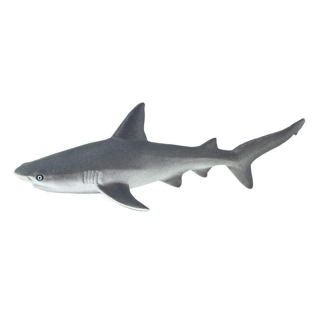 Figura Animales Tiburon Gris Pintado a Mano