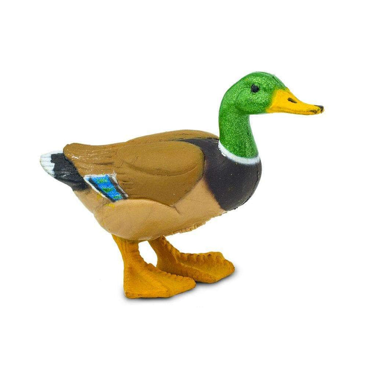 Figura Animales Pato Silvestre Pintado a Mano