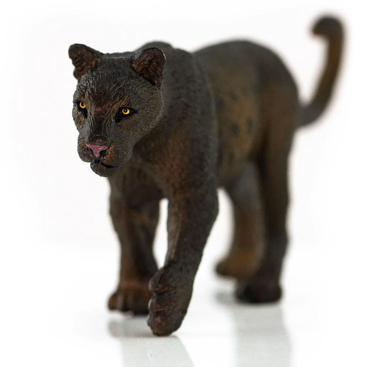 Figura Animales Pantera Negra Pintado a Mano