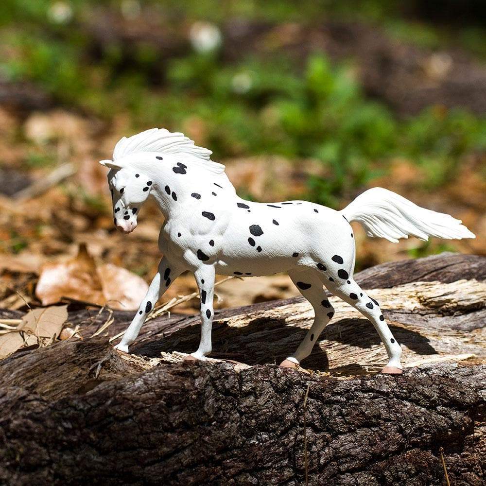 Figura Animales Caballo Knabstrupper Pintado a Mano