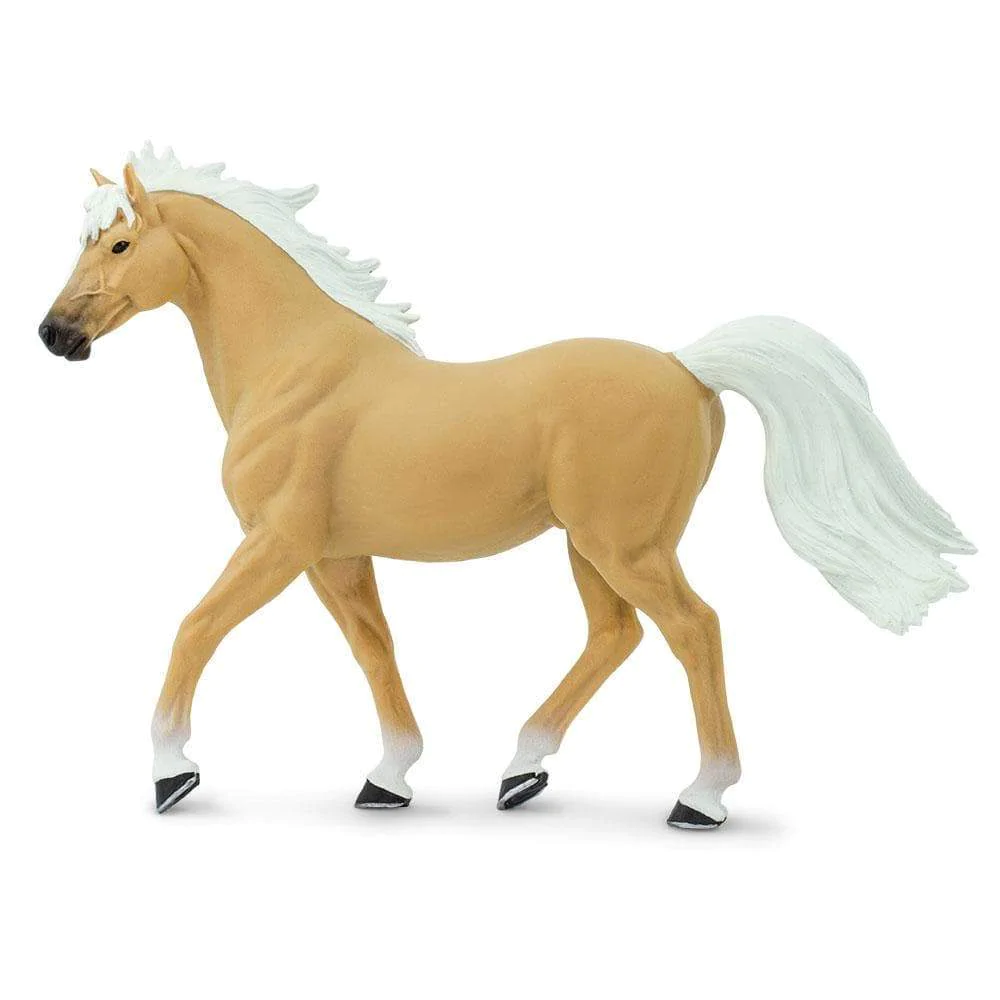 Figura Animales Semental Palomino Pintado a Mano