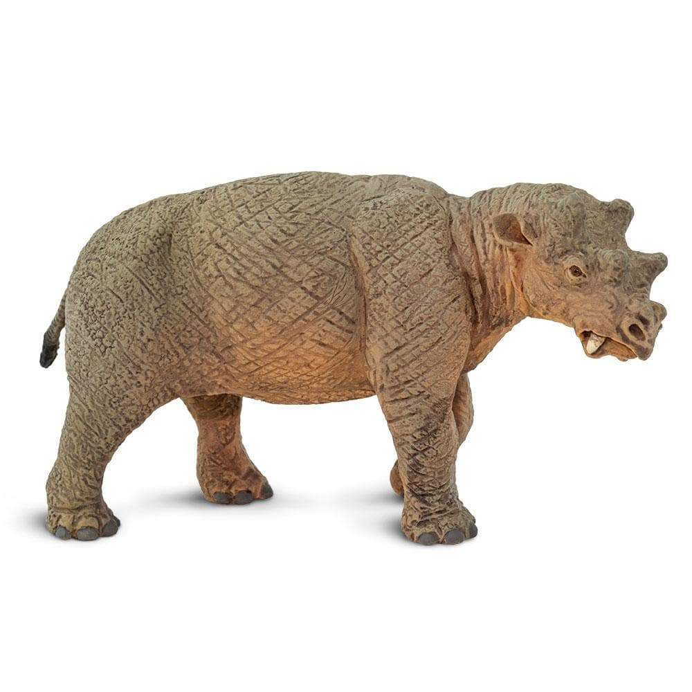Figura Dinosaurios Uintatherium Pintado a Mano