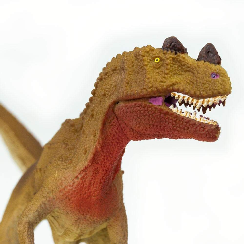 Figura Dinosaurio Ceratosaurus Pintado a Mano