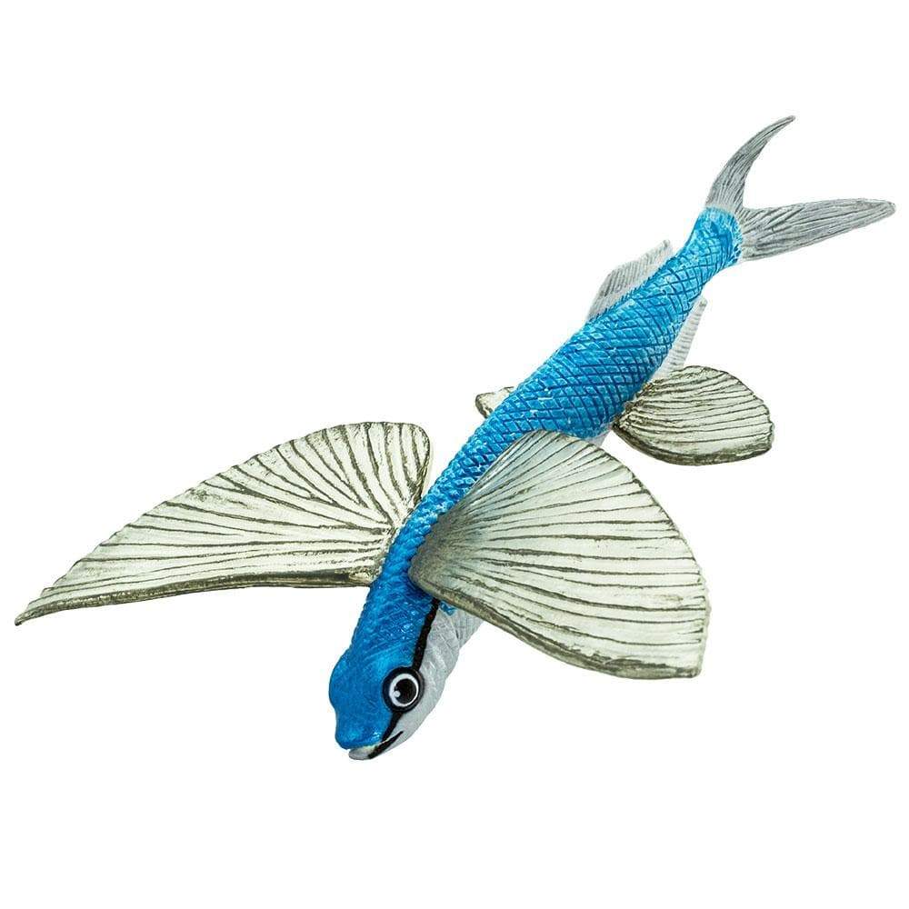 Figura Animales Pez Volador Pintado a Mano