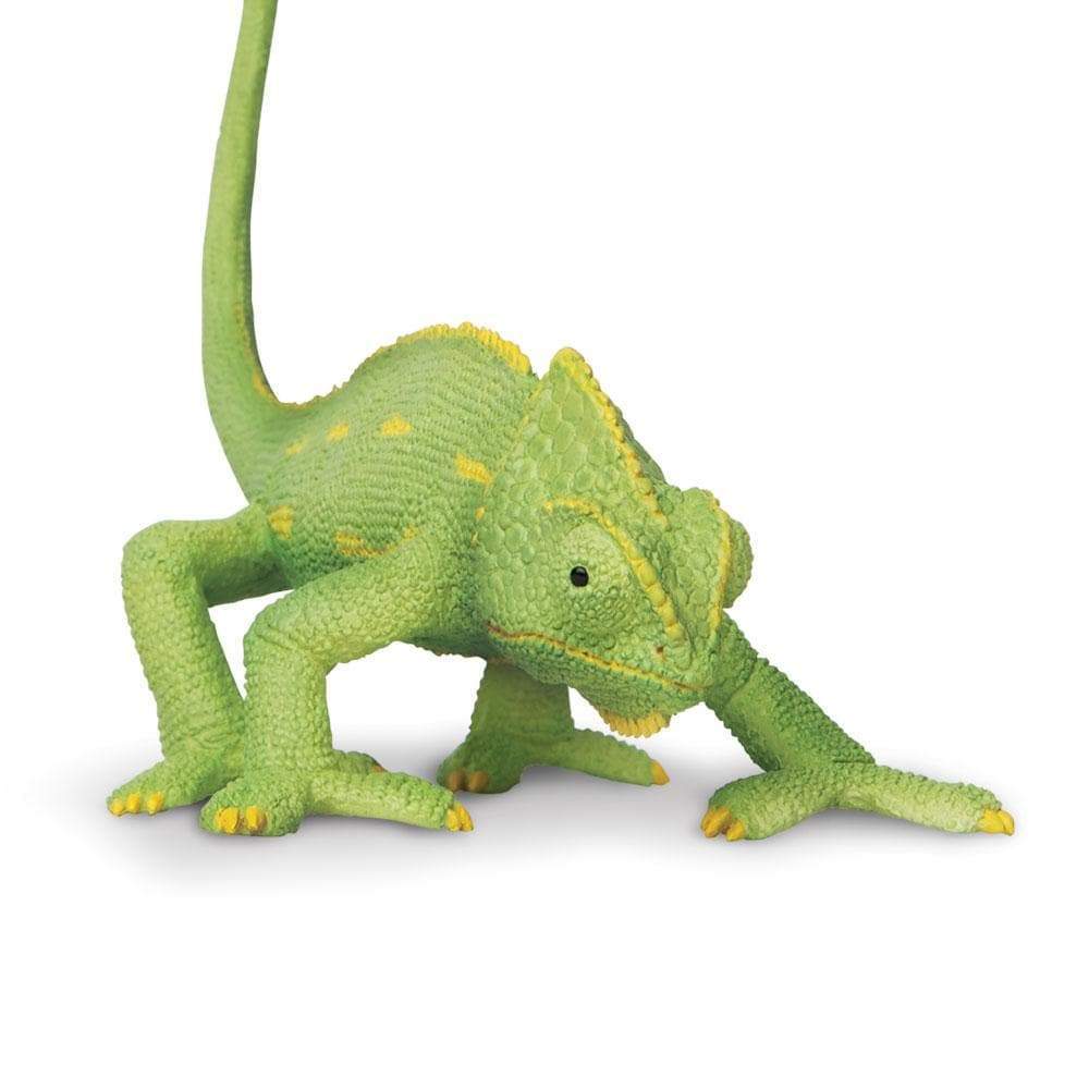 Figura Animales Camaleon Bebe Pintado a Mano