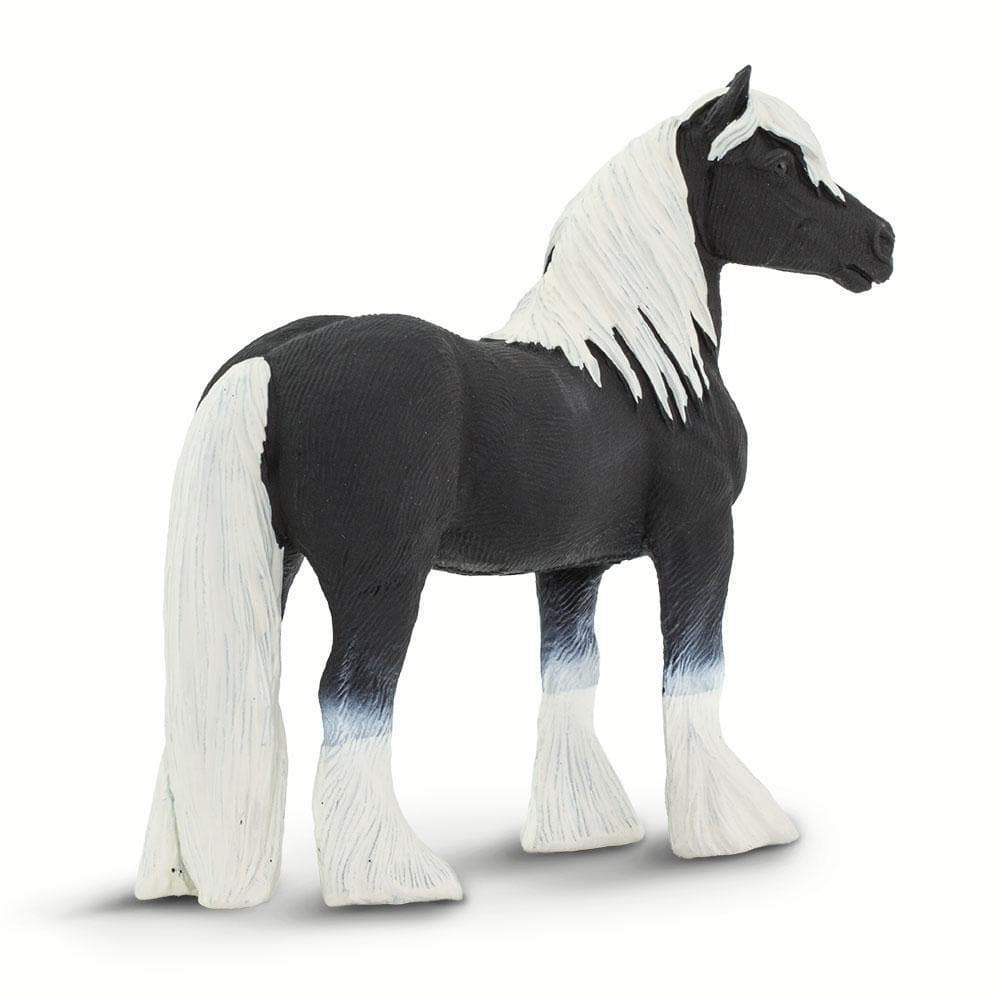Figura Animales Caballo Semental Gypsi Pintado a Mano