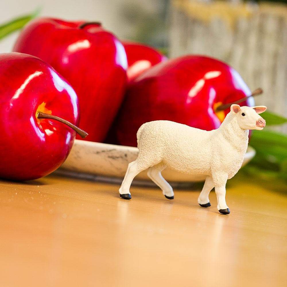 Figura Animales Oveja Pintado a Mano