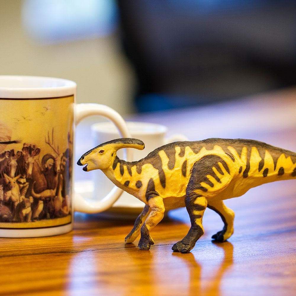 Figura Dinosaurio Parasaurolopus Pintado a Mano