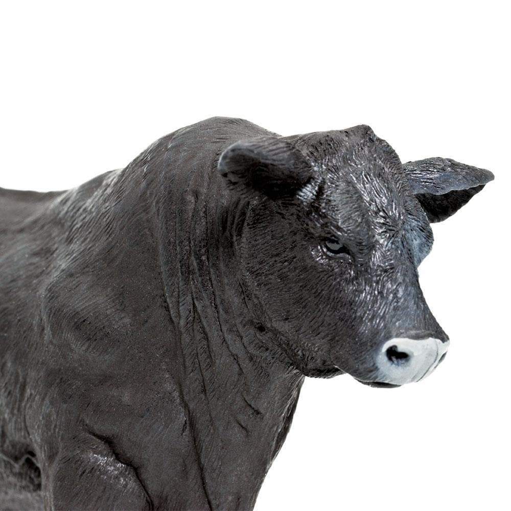 Figura Animales Toro Angus Pintado a Mano
