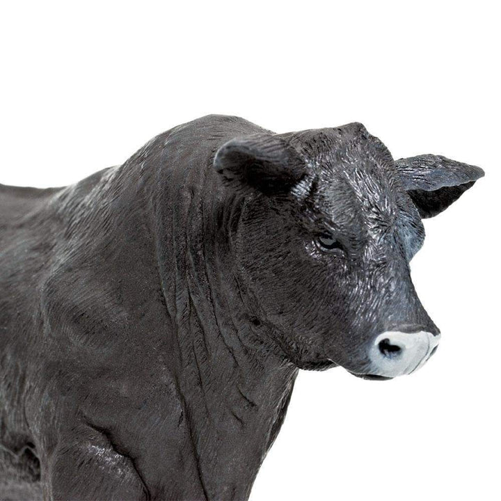 Figura Animales Toro Angus Pintado a Mano
