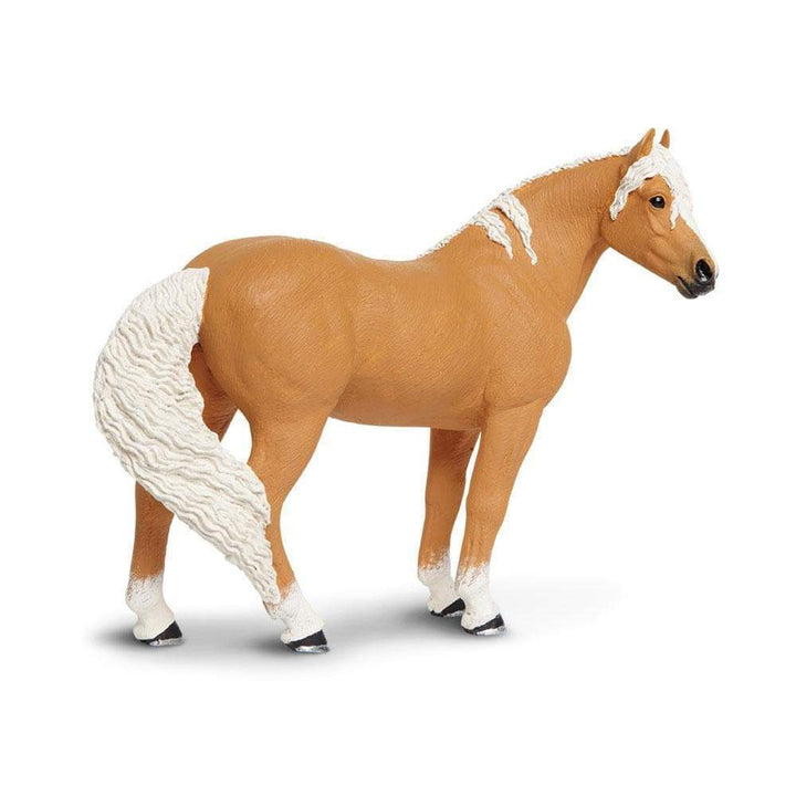 Figura Animales Caballo Palomino Pintado a Mano