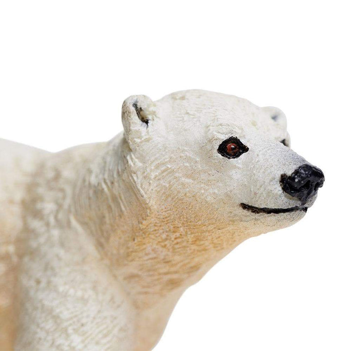 Figura Animales Oso Polar Bebe Pintado a Mano