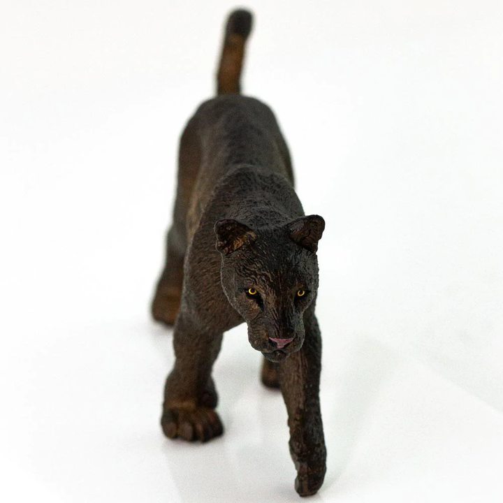 Figura Animales Pantera Negra Pintado a Mano