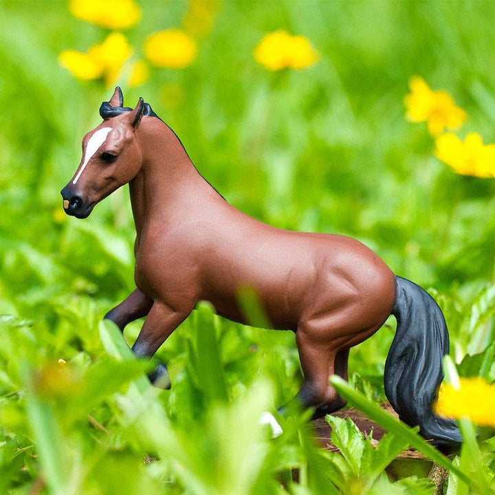 Figura Animales Caballo Pura Sangre Pintado a Mano