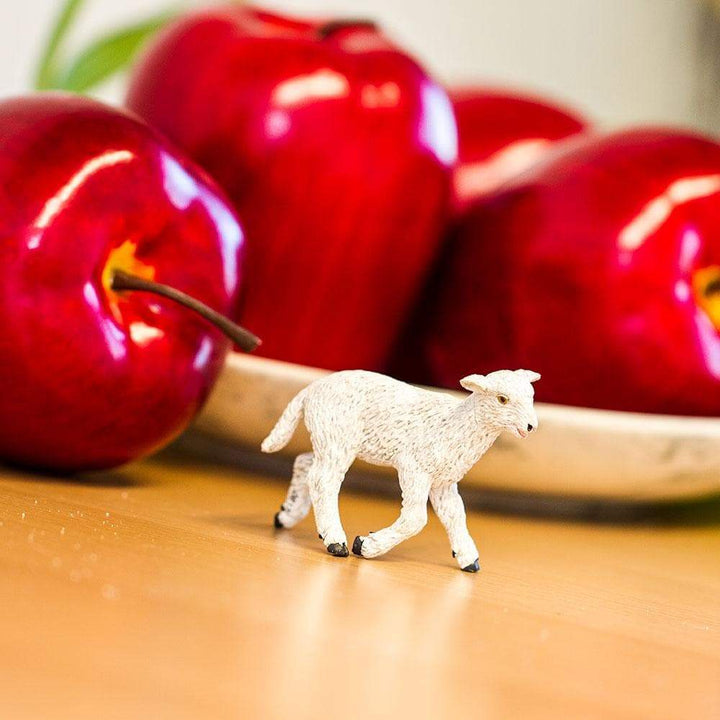 Figura Animales Cordero Pintado a Mano