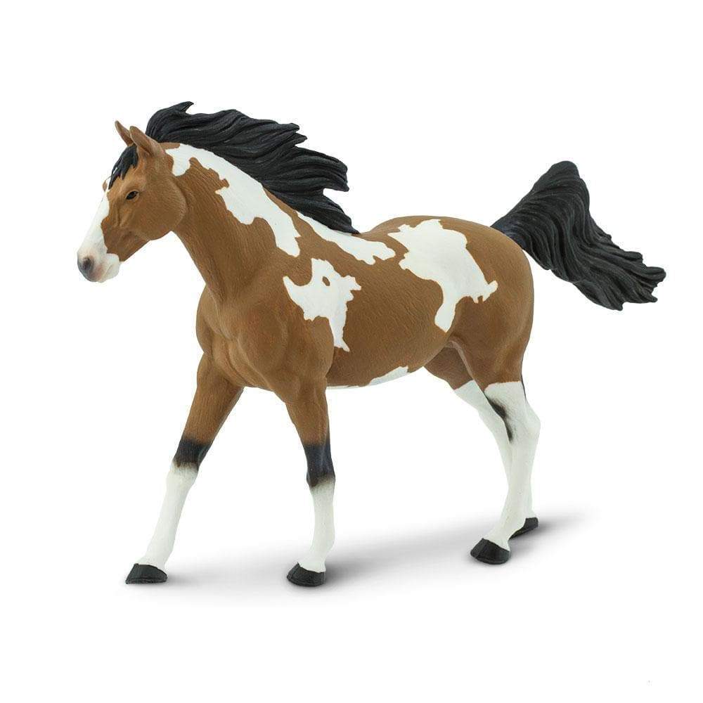 Figura Animales Caballo Semental Pintado a Mano