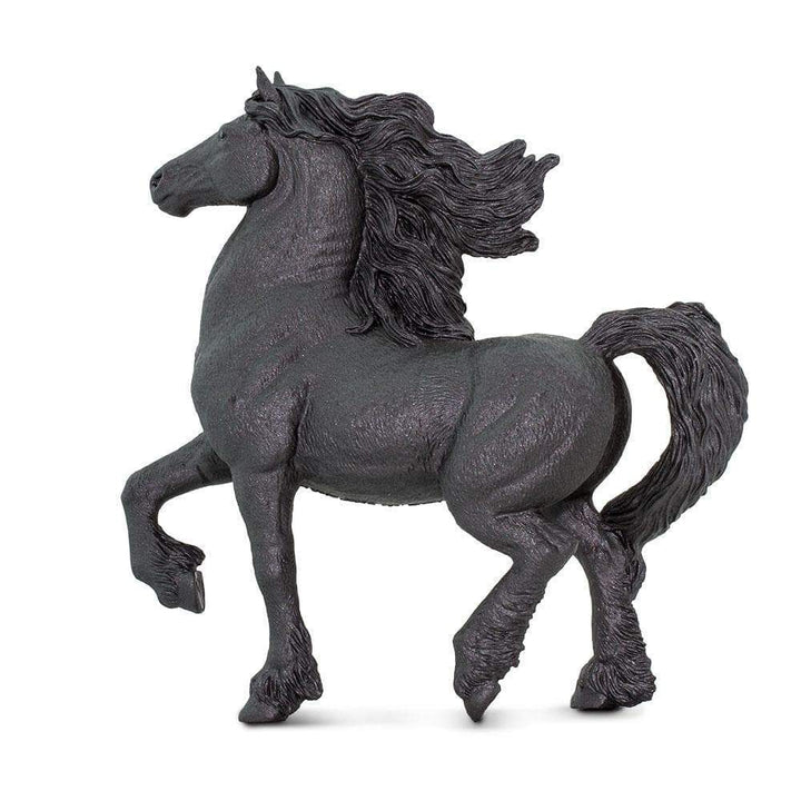 Figura Animales Yegua Frisona Pintado a Mano
