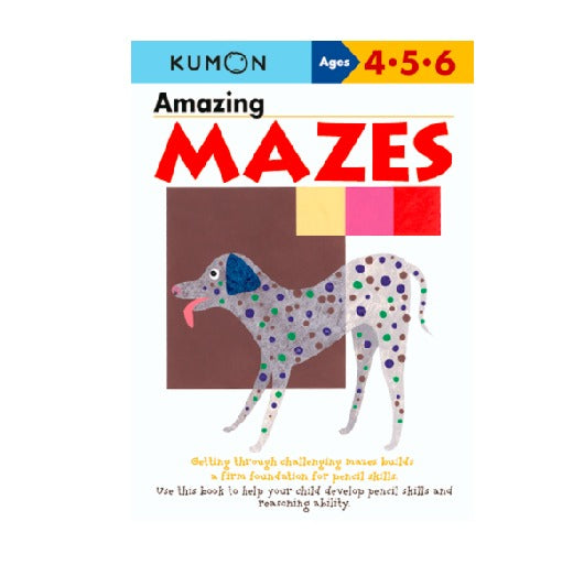 Libro didáctico Kumon Amazing Mazes para niños