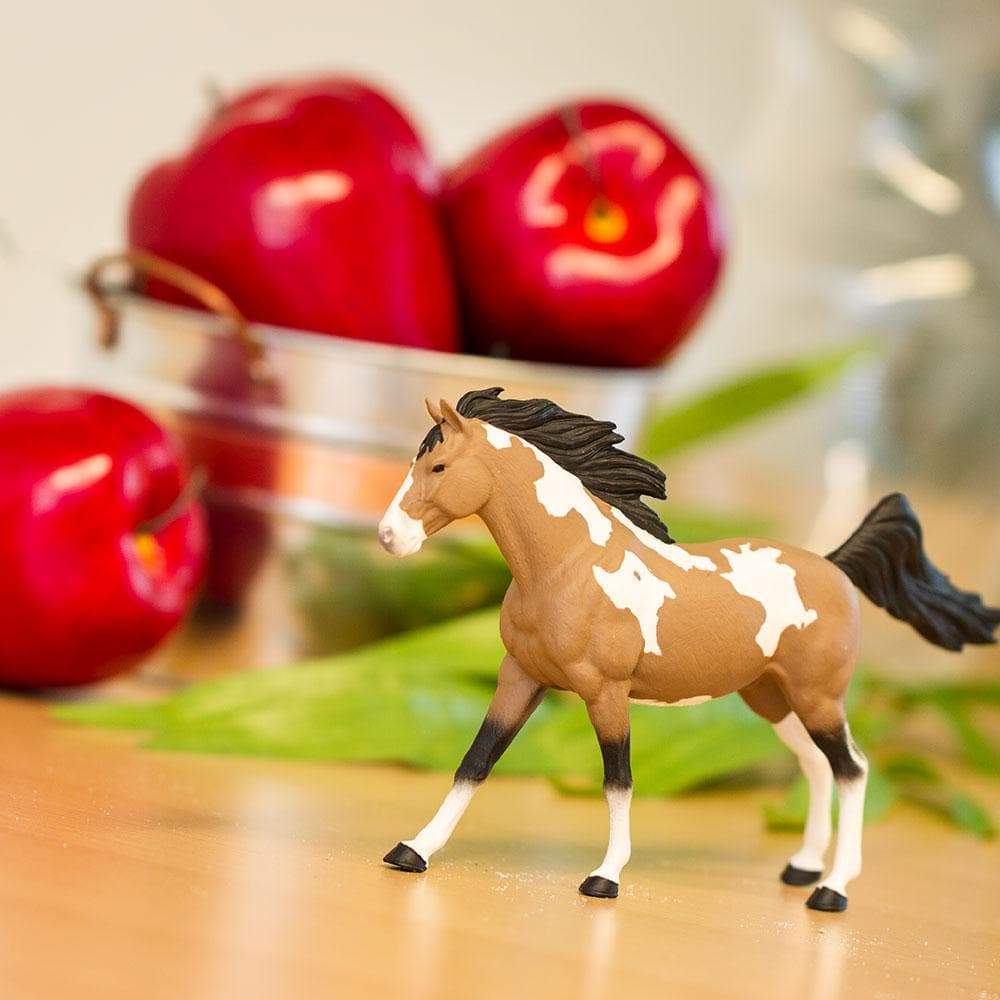 Figura Animales Caballo Semental Pintado a Mano